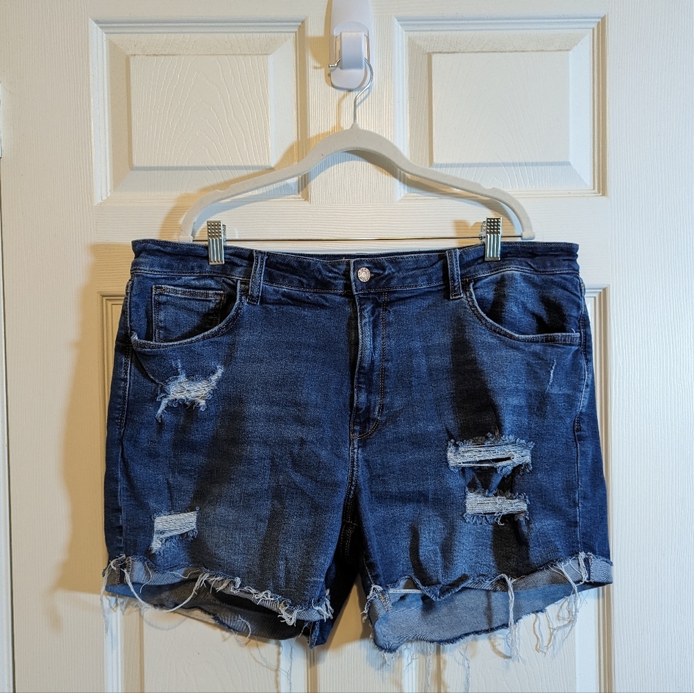 Arizona Plus Size Junior's Mid-Rise Jean Shorts 21